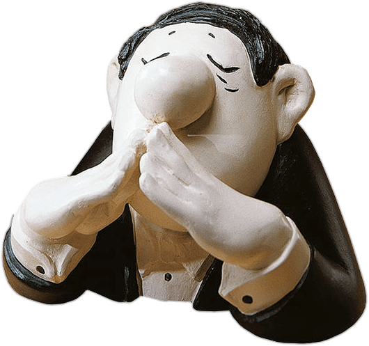 Skulptur: Der Kenner (Polymer)