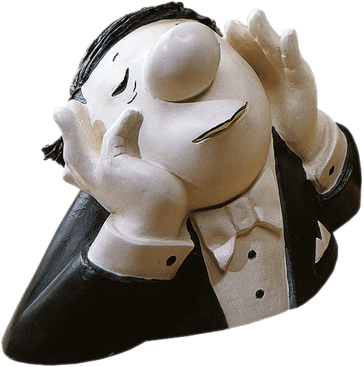 Skulptur: Der Träumer (Polymer)