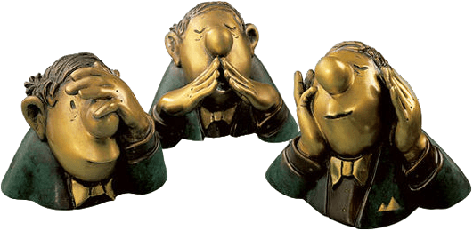 Skulptur: Set - Der Träumer/ Der Kenner/ Der Optimist (Bronze)