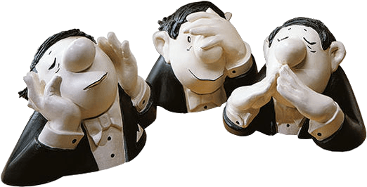 Skulptur: Set - Der Träumer/ Der Kenner/ Der Optimist (Polymer)