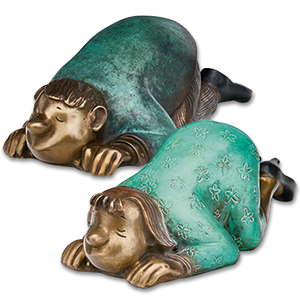 Skulptur: Szenen einer Ehe - Sie & Er (Bronze)