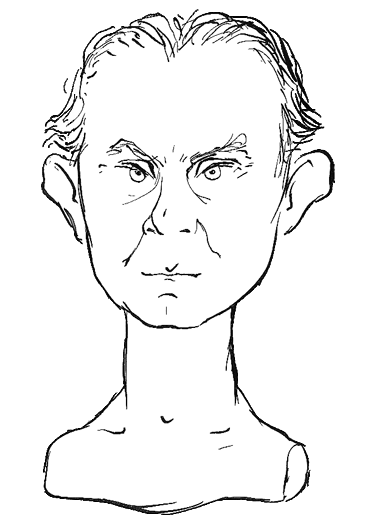 Loriots Selbstporträt 1954